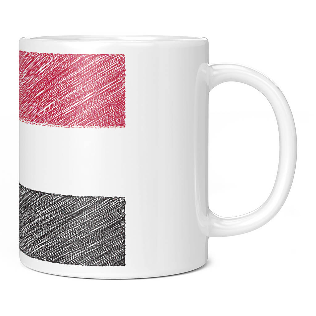 SUDAN SCRIBBLE FLAG 11oz NOVELTY MUG Mugs