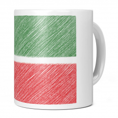 TATARSTAN SCRIBBLE FLAG 11OZ NOVELTY MUG