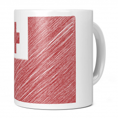 TONGA SCRIBBLE FLAG 11OZ NOVELTY MUG