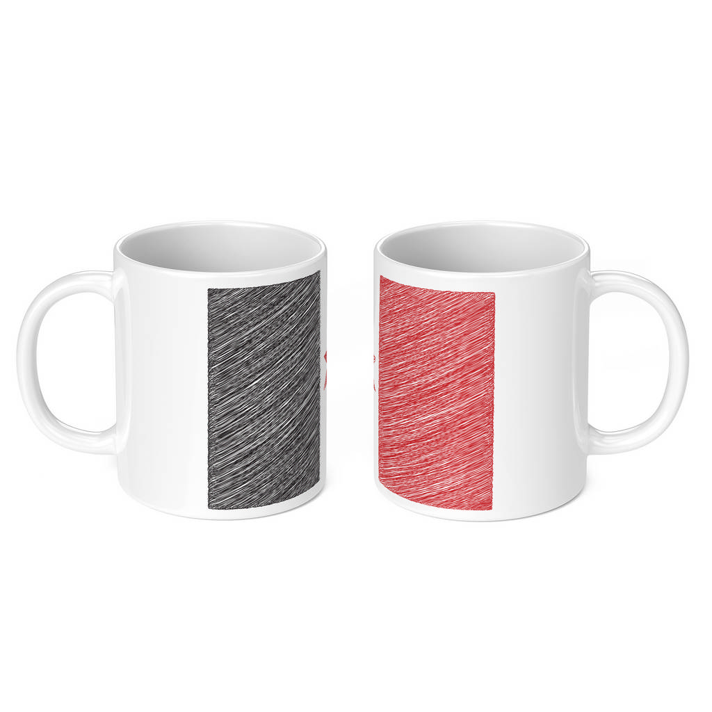 UDMURTIA SCRIBBLE FLAG 11oz NOVELTY MUG Mugs