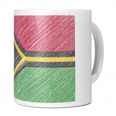 VANUATA SCRIBBLE FLAG 11OZ NOVELTY MUG
