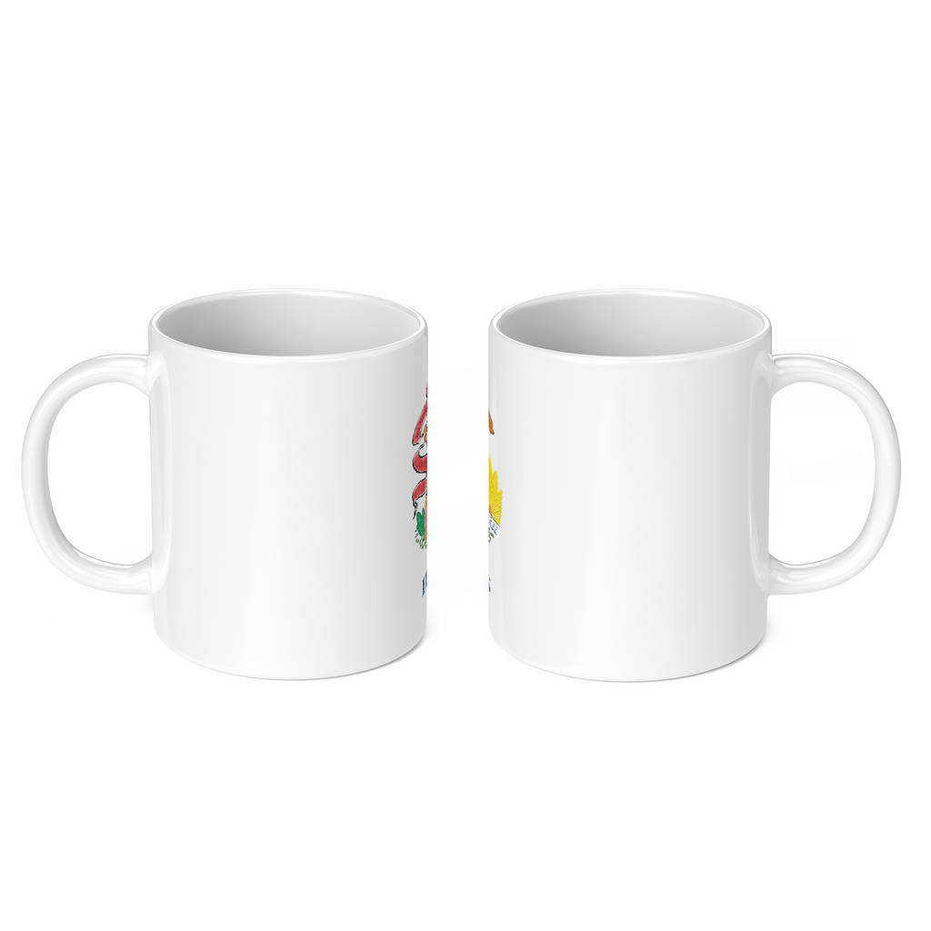 ILLINOIS STATE SCRIBBLE FLAG 11oz NOVELTY MUG Mugs