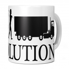 LORRY EVOLUTION OF MAN 11OZ NOVELTY MUG