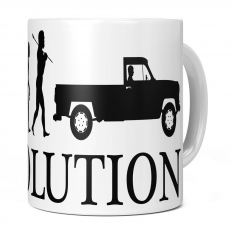 PICK UP EVOLUTION OF MAN 11OZ NOVELTY MUG