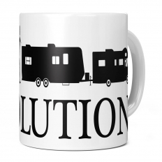 RV EVOLUTION OF MAN 11OZ NOVELTY MUG