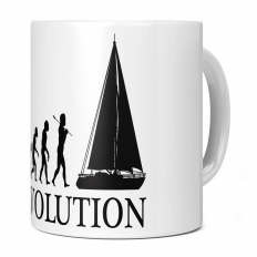 SAILBOAT EVOLUTION OF MAN 11OZ NOVELTY MUG
