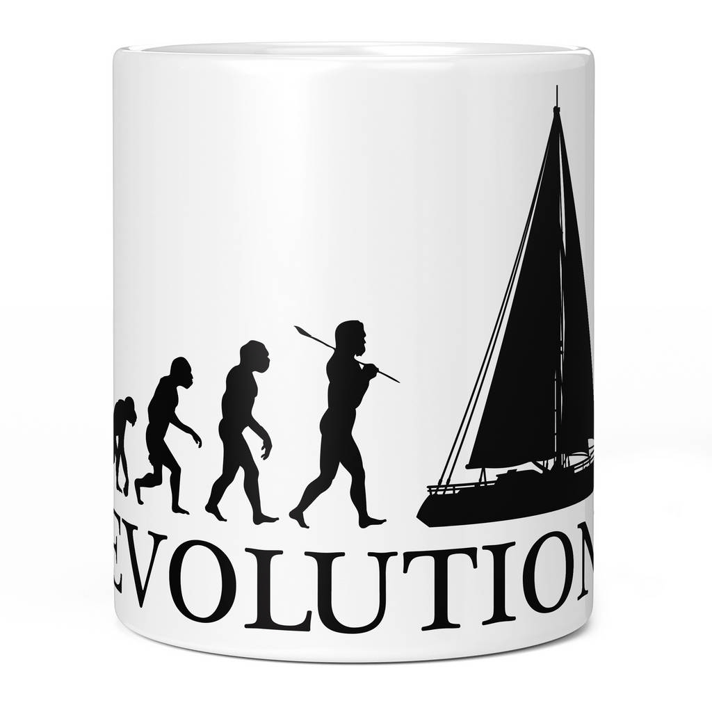 SAILBOAT EVOLUTION OF MAN 11oz NOVELTY MUG Mugs