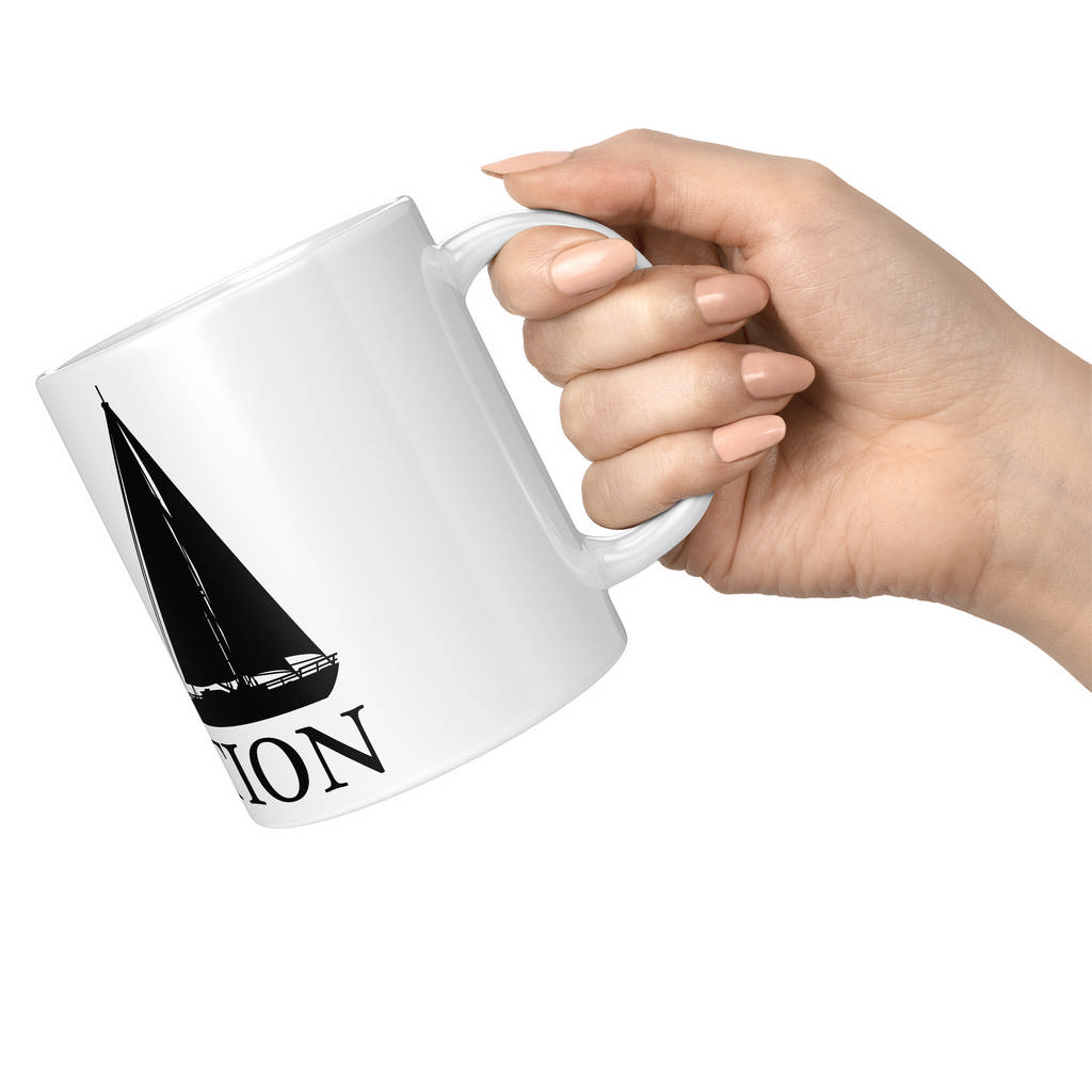 SAILBOAT EVOLUTION OF MAN 11oz NOVELTY MUG Mugs