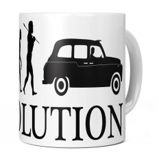 TAXI EVOLUTION OF MAN 11OZ NOVELTY MUG