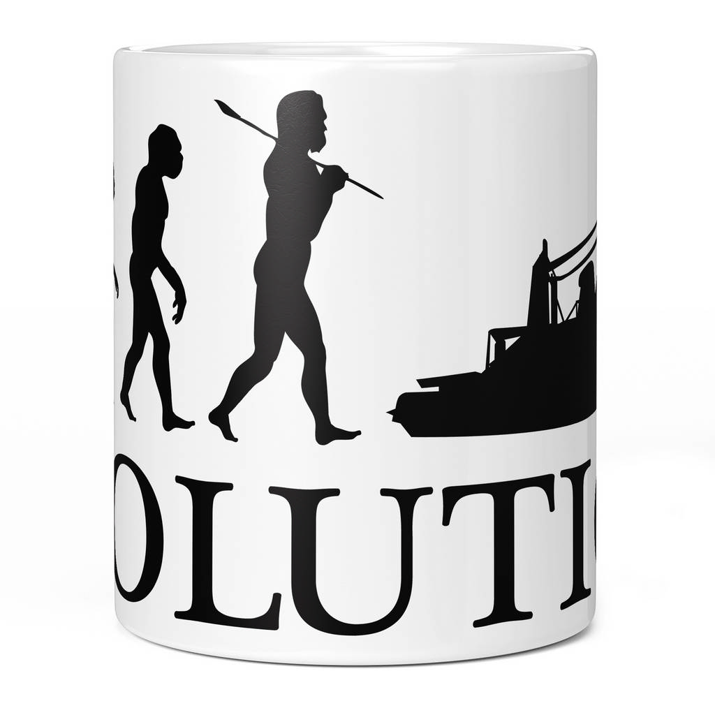 TRAWLER EVOLUTION OF MAN 11oz NOVELTY MUG Mugs