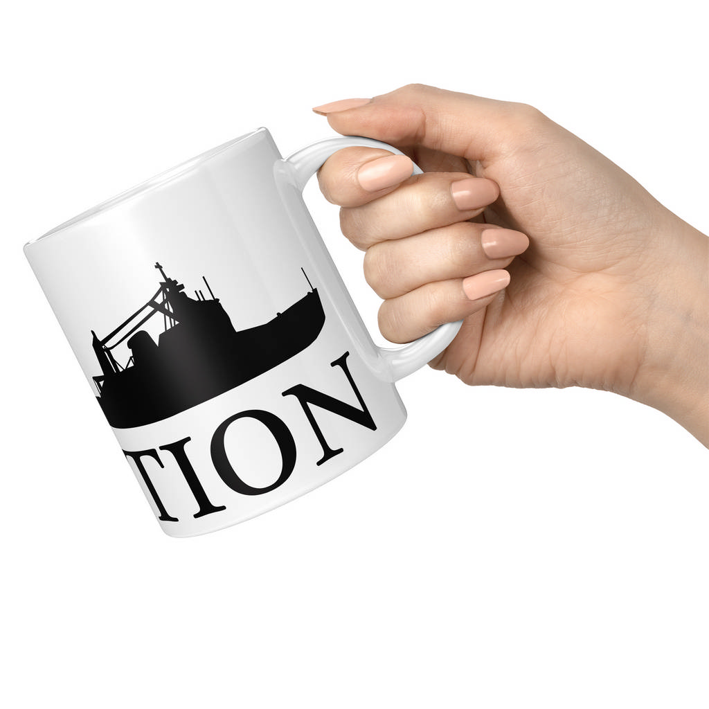 TRAWLER EVOLUTION OF MAN 11oz NOVELTY MUG Mugs