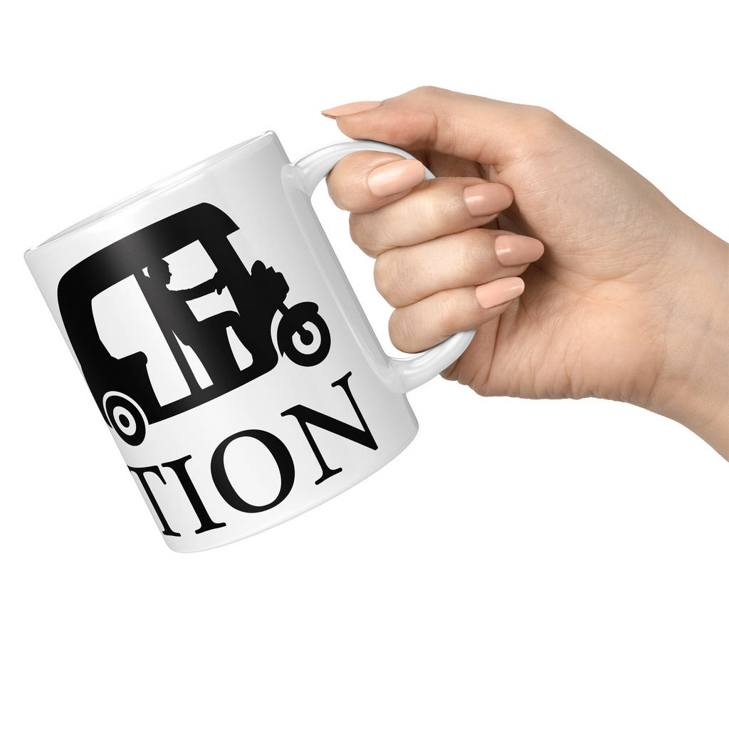 TUK TUK EVOLUTION OF MAN 11oz NOVELTY MUG Mugs