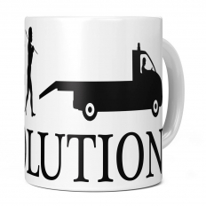 RECOVERY TRUCK EVOLUTION OF MAN 11OZ NOVELTY MUG