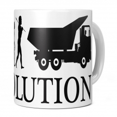 SKIP DRIVER EVOLUTION OF MAN 11OZ NOVELTY MUG