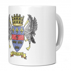 SAINT BARTHELEMY SCRIBBLE FLAG 11OZ NOVELTY MUG