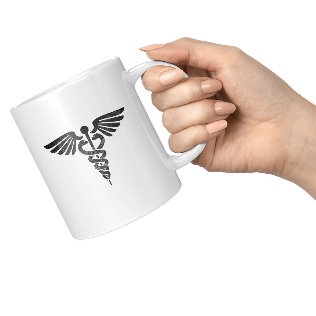 CADUCEUS STAFF OF HERMES DISTRESSED PRINT 11oz NOVELTY MUG Mugs