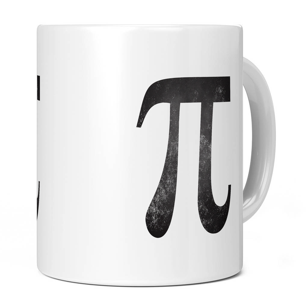 PI SYMBOL DISTRESSED PRINT 11oz NOVELTY MUG Mugs
