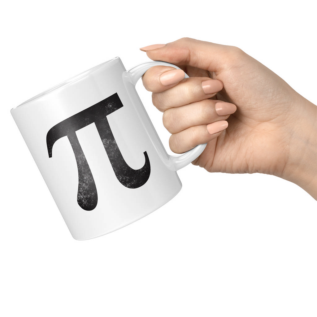 PI SYMBOL DISTRESSED PRINT 11oz NOVELTY MUG Mugs