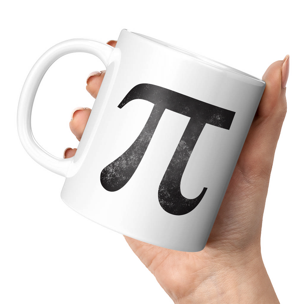 PI SYMBOL DISTRESSED PRINT 11oz NOVELTY MUG Mugs
