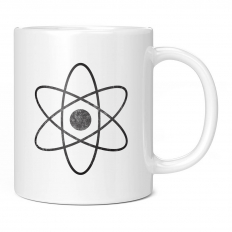 ATOMIC WHIRL SYMBOL DISTRESSED PRINT 11OZ NOVELTY MUG