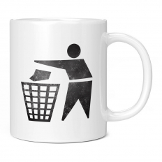 LITTER SYMBOL DISTRESSED PRINT 11OZ NOVELTY MUG
