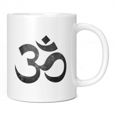 HINDU OM AUM DISTRESSED PRINT 11OZ NOVELTY MUG