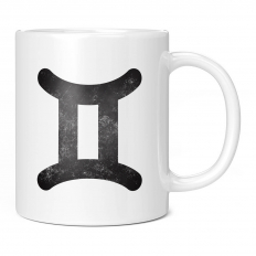 GEMINI ZODIAC SIGN DISTRESSED PRINT 11OZ NOVELTY MUG