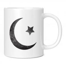 ISLAM STAR AND CRESCENT DISTRESSED PRINT 11OZ NOVELTY MUG