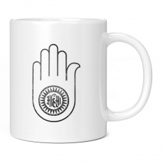 JAINISM AHMISA HAND DISTRESSED PRINT 11OZ NOVELTY MUG