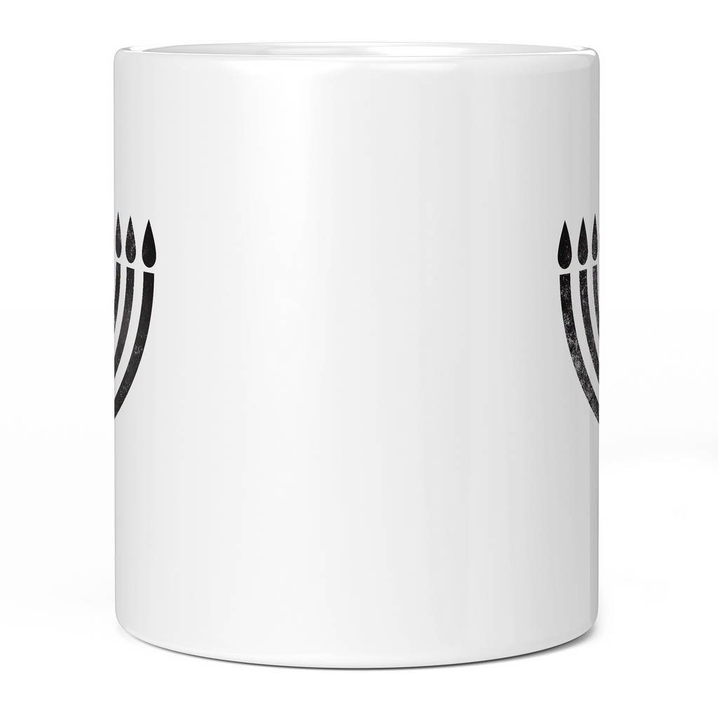 JUDAISM MENORAH DISTRESSED PRINT 11oz NOVELTY MUG Mugs