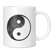 YIN AND YANG DISTRESSED PRINT 11OZ NOVELTY MUG
