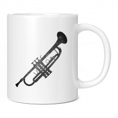 TRUMPET DISTRESSED PRINT 11OZ NOVELTY MUG