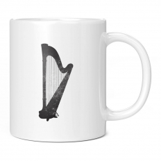 HARP DISTRESSED PRINT 11OZ NOVELTY MUG
