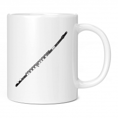 FLUTE DISTRESSED PRINT 11OZ NOVELTY MUG