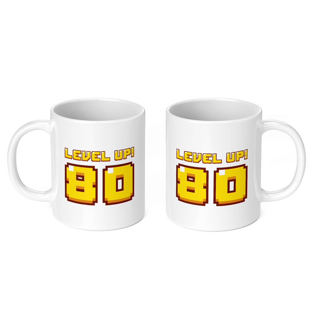 LEVEL UP 80 11oz NOVELTY MUG Mugs