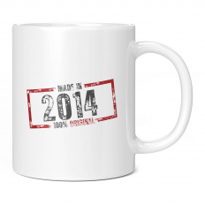 MADE IN 2014 11OZ NOVELTY MUG