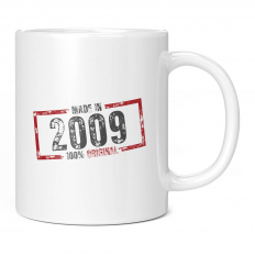 MADE IN 2009 11OZ NOVELTY MUG