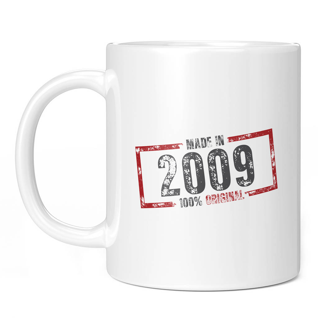 MADE IN 2009 11oz NOVELTY MUG Mugs