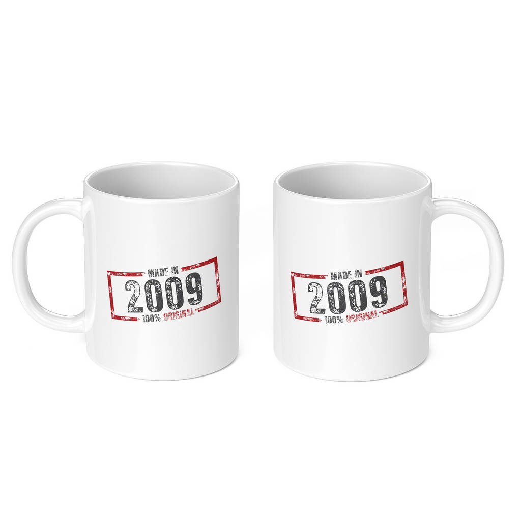 MADE IN 2009 11oz NOVELTY MUG Mugs