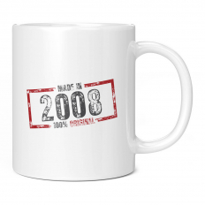 MADE IN 2008 11OZ NOVELTY MUG