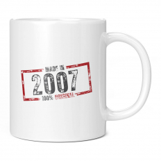 MADE IN 2007 11OZ NOVELTY MUG