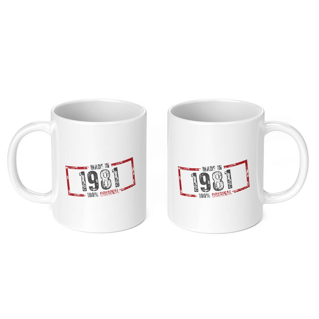 MADE IN 1981 11oz NOVELTY MUG Mugs