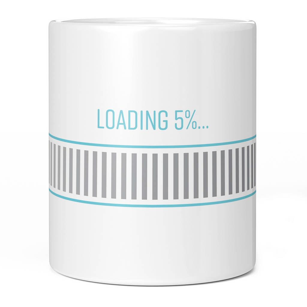 5TH BIRTHDAY LOADING 5% 11oz NOVELTY MUG Mugs