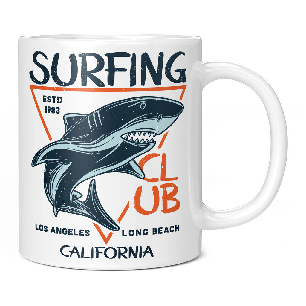 SHARK SURFING CLUB 11OZ NOVELTY MUG