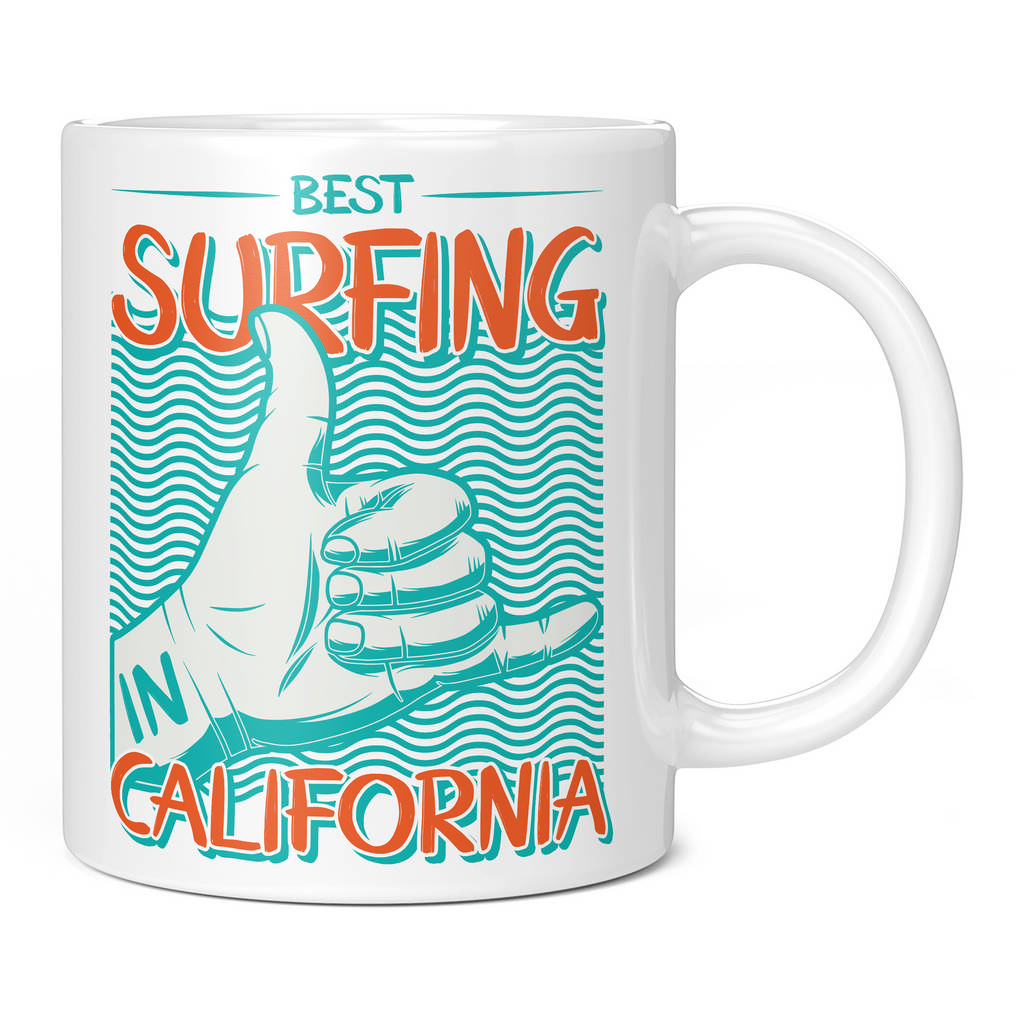 BEST SURFING IN CALIFORNIA 11OZ NOVELTY MUG