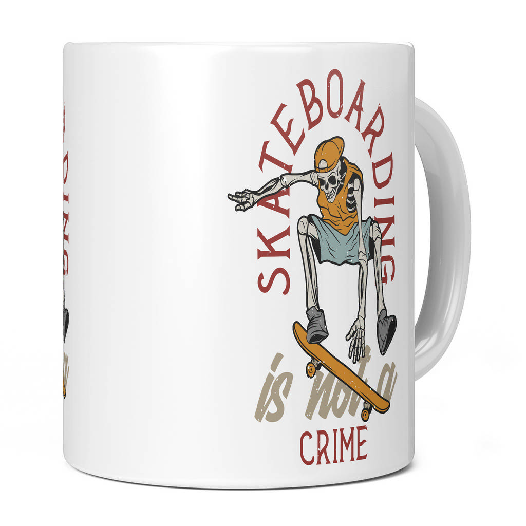 SKATEBOARDING IS NOT A CRIME 11oz NOVELTY MUG Mugs