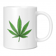 CANNABIS LEAF 11OZ NOVELTY MUG