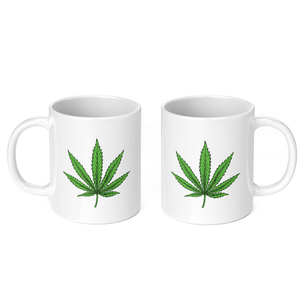 CANNABIS LEAF 11oz NOVELTY MUG Mugs