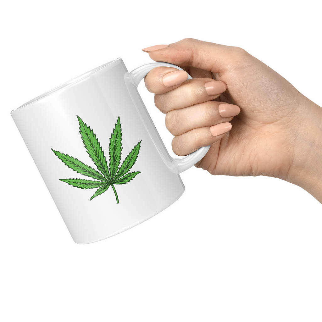 CANNABIS LEAF 11oz NOVELTY MUG Mugs