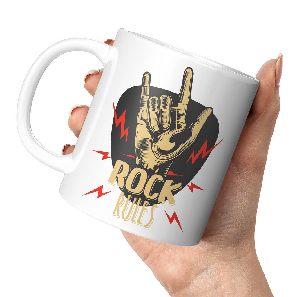 ROCK RULES 11oz NOVELTY MUG Mugs
